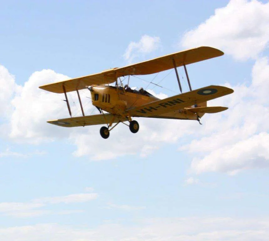 Royal Newcastle Aero Club Flight Training Tiger Moth Joy Flights